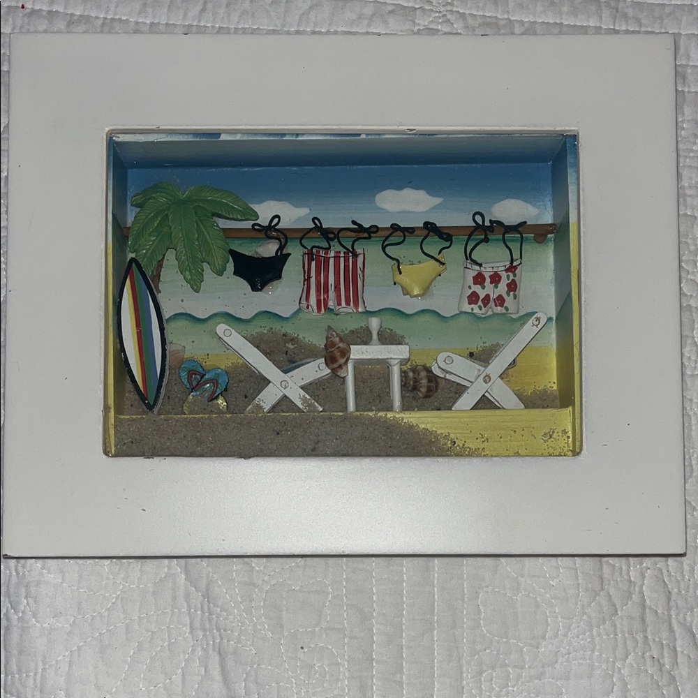 Beach Themed Shadow Box Art